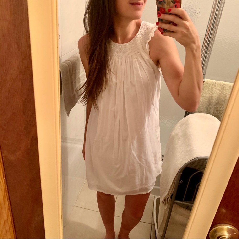 J.Crew Eyelet Flutter Sleeve Dress